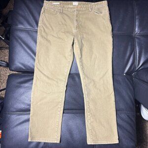 Weatherproof Vintage Men's Pants Brown Fleece Lined Stretch Regular Fit W40 L32